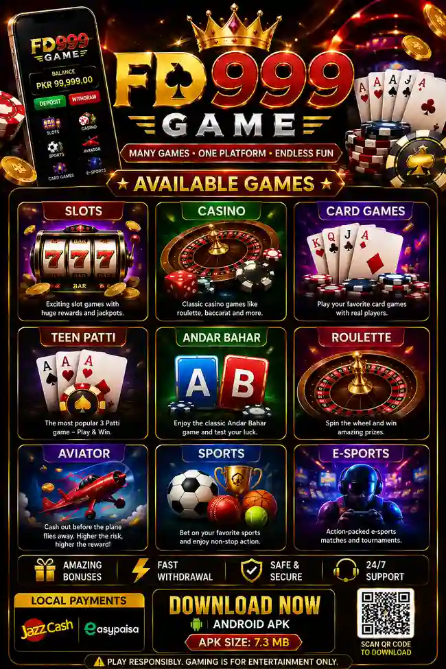 FD999 Game available games and categories