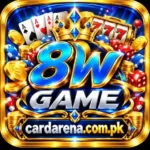 8W Game logo with CardArena.com.pk branding